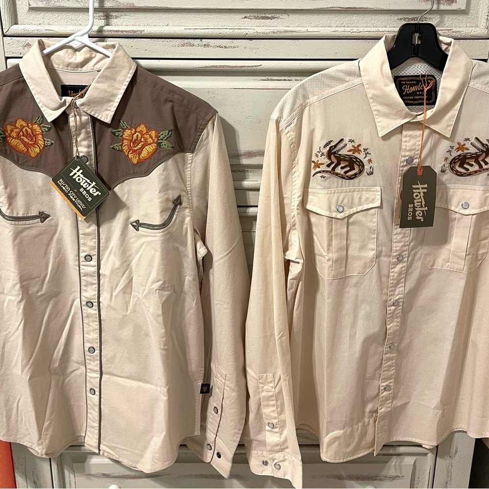 Howler Bros ACL FEST and ALLIGATOR Gaucho Pearlsnap Small NEW WITH TAGS 250$